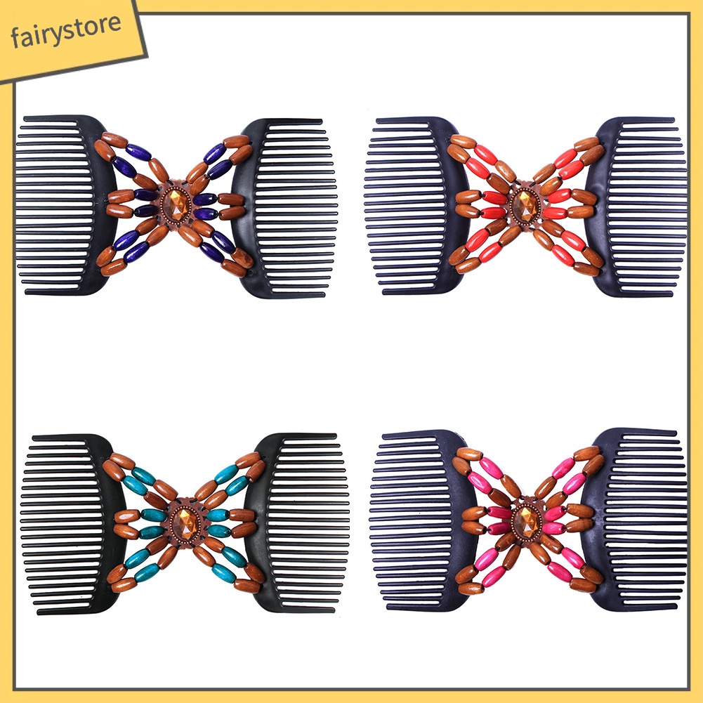 Lược Cài Tóc Đính Hạt Phong Cách Retro Thời Trang Cho Nữ