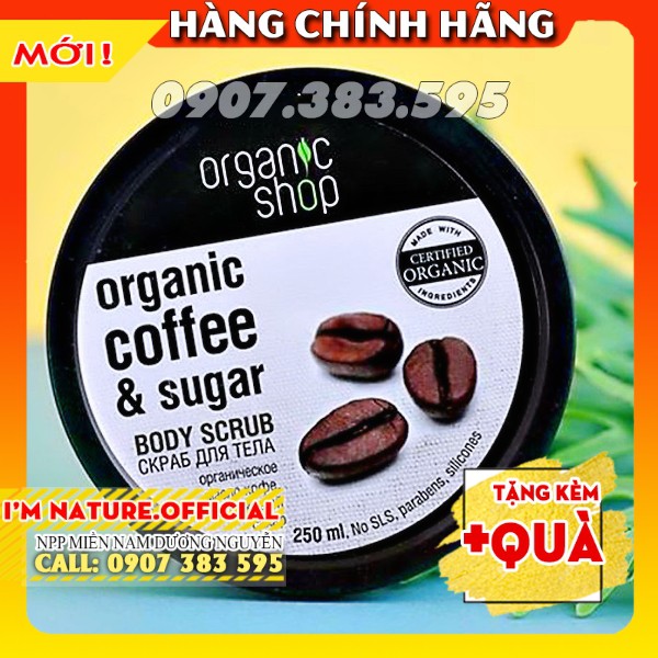 Tẩy Da Chết Body Chiết Xuất Cà Phê Organic Shop - Tẩy Tế Bào Chết Body Cà Phê