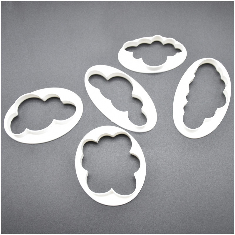 Bộ 5 Khuôn Cắt Bánh Quy Hình Đám Mây 3d