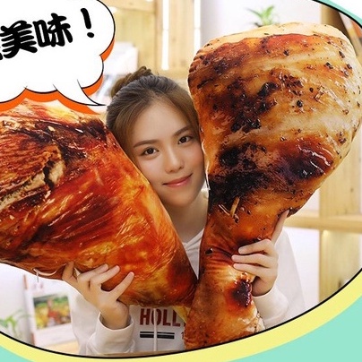 Douyin Gối Ôm Đồ Chơi Mô Phỏng Đồ Ăn Nhanh Nhồi Bông Đồ Chơi Kèn trumpet