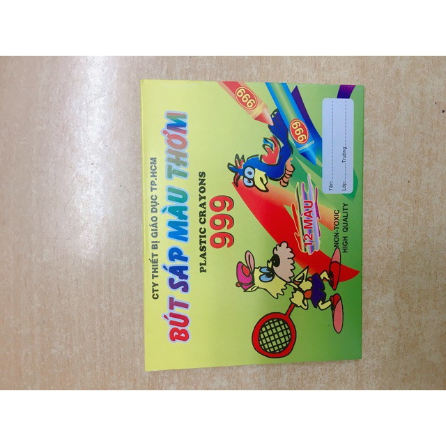BÚT SÁP MÀU thơm 12 màu cho bé HBB