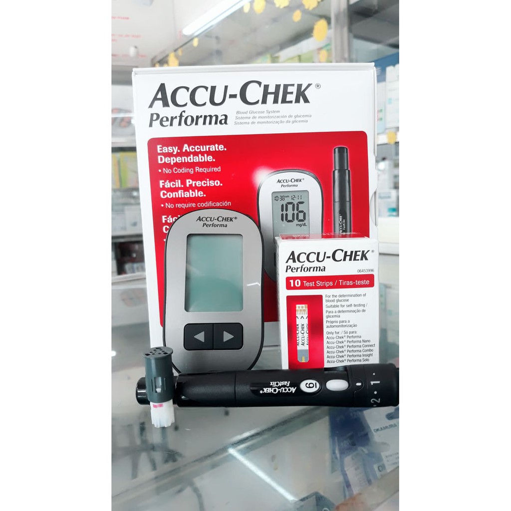 [CHÍNH HÃNG] MÁY ĐO ĐƯỜNG HUYẾT ACCU-CHEK PERFORMA-BẢO HÀNH TRỌN ĐỜI, HƯ ĐỔI MỚI