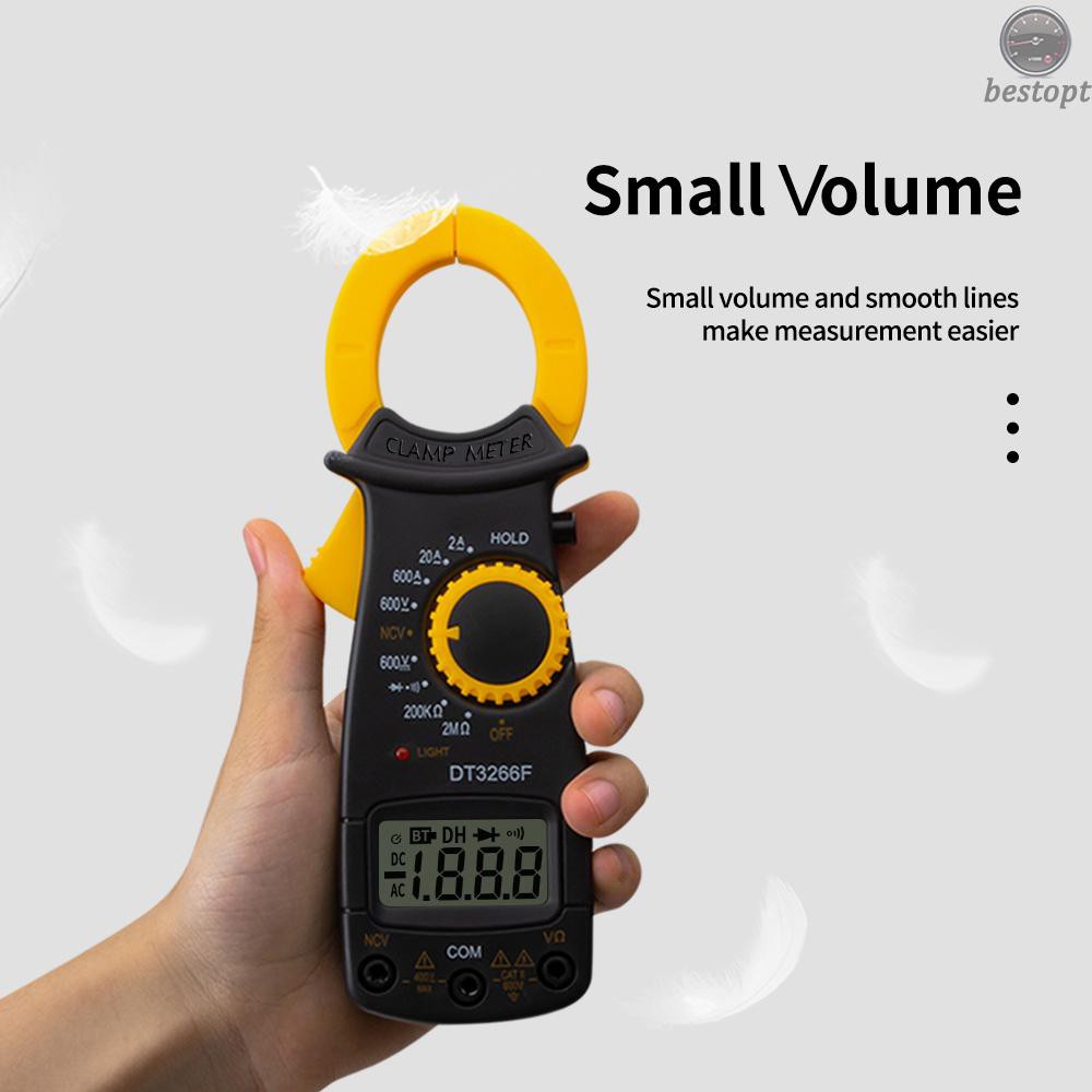 B&O Digital Clamp Meter Multimeter Handheld AC DC Voltage Current Voltmeter Diode Resistance Non-contact Fire Wire Identification