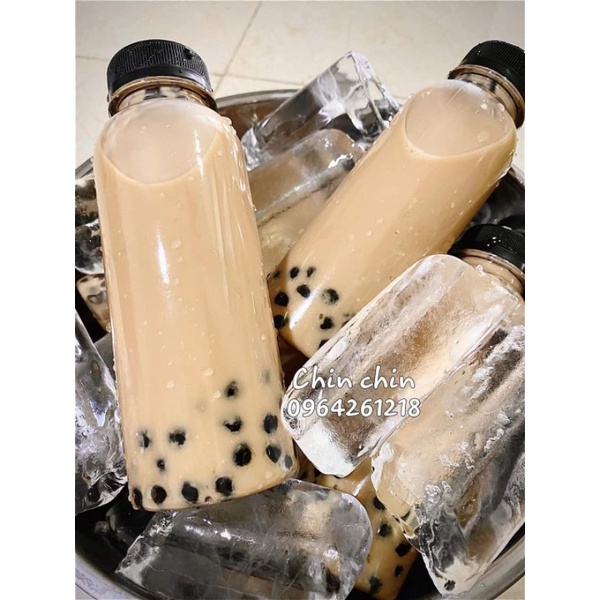 (Siêu rẻ)Chai nhựa pet 500ml cổ rộng fi38 kèm nắp Trắng/đen | BigBuy360 - bigbuy360.vn