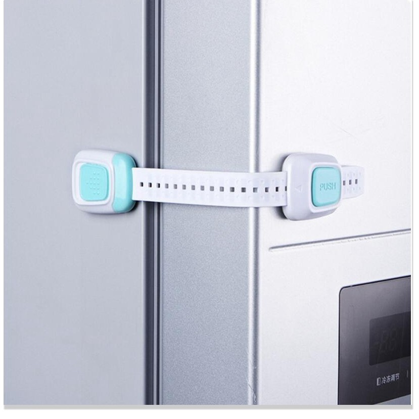 GIÁ SỈ Dụng cụ khóa tủ có dây chỉnh kích thước, khóa tủ tiện lợi có dây chắc chắn, khóa đóng mở vật dụng 7911