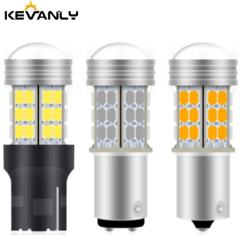Đèn Led Tín Hiệu Kevanly Canbus Cho Xe Hơi 1156 Ba15S P21W / 5W BAU15S 1157 BAY15D PY21W 2835 45SMD T20 7440 7443 W21W