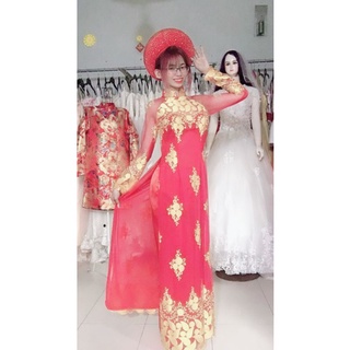 Bộ Áo dài 4tà thêu size SM