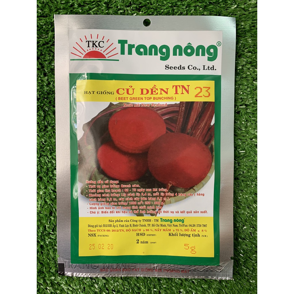 HẠT GIỐNG CỦ DỀN TRANG NÔNG
