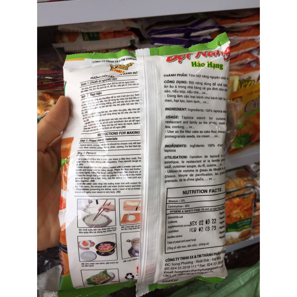 Bột năng 400g và 1kg