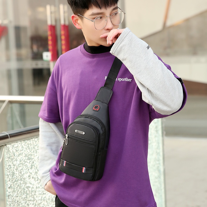 Túi đeo chéo nam vải canvas chống nước 3 ngăn phong cách Hàn Quốc -  AOI OFFICIAL STORE M9905 | BigBuy360 - bigbuy360.vn