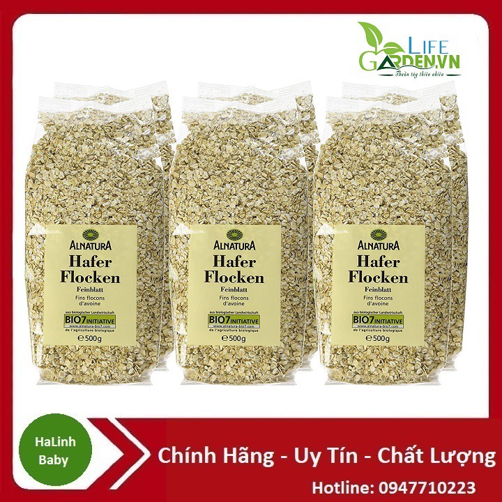 Yến mạch Hafer Flocken 500gr cán vỡ, 5 phút ăn liền