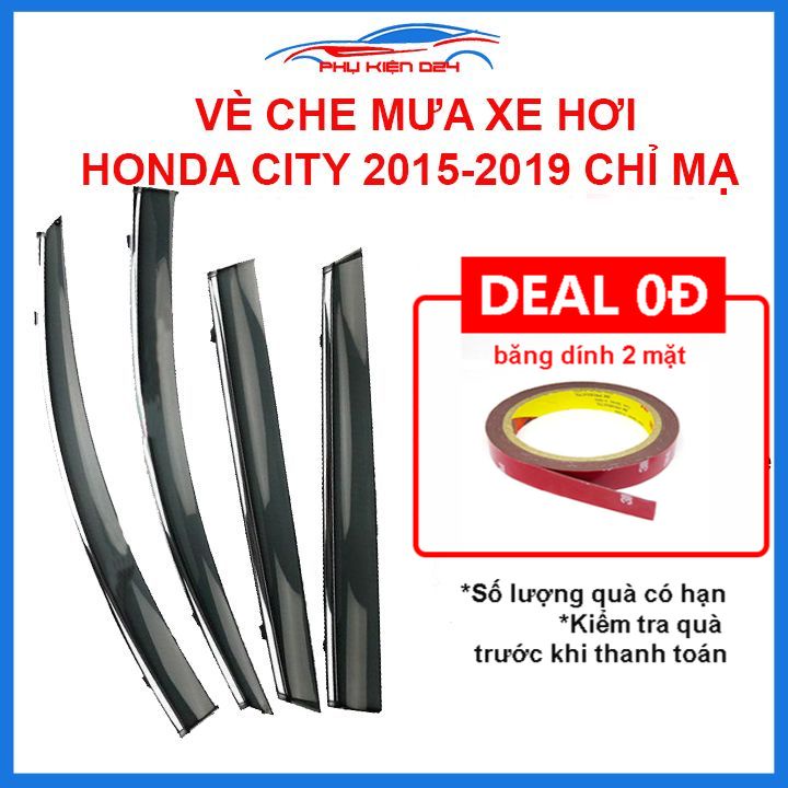 Vè mưa City 2015-2016-2017-2018-2019 vè chỉ mạ che mưa bảo vệ xe