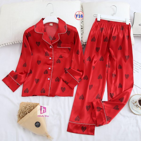 ( Có size 80kg) Pijama Lụa Cao Cấp Dài Tay Y14