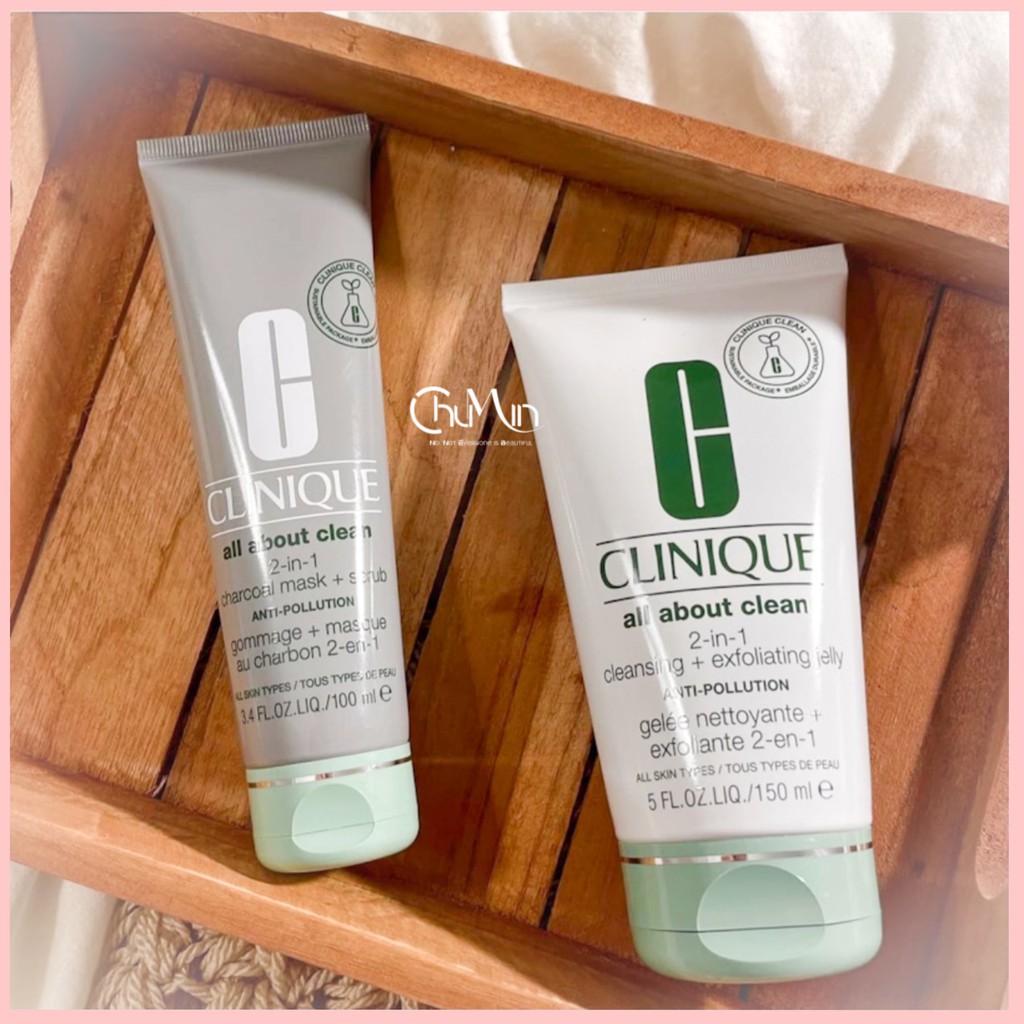 Sữa Rửa Mặt Tẩy Da Chết Clinique 2in1 Cleansing + Exfoliating Jelly 150ml