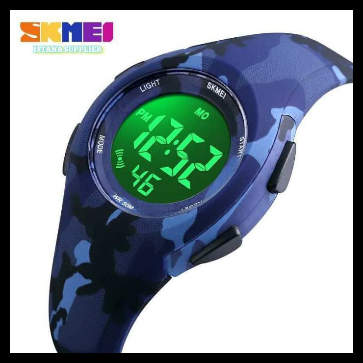 Đồng Hồ Điện Tử Skmei Chống Thấm Nước Màu Xanh Quân Đội | BigBuy360 - bigbuy360.vn