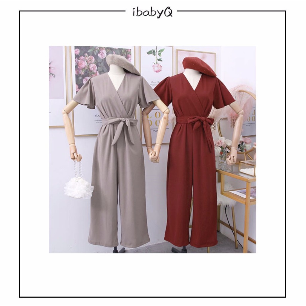 Jumpsuit Nữ Dài Ống Suông Tôn Dáng - Tay Cánh Dơi Thiết Kế Cao Cấp JS08-Violet