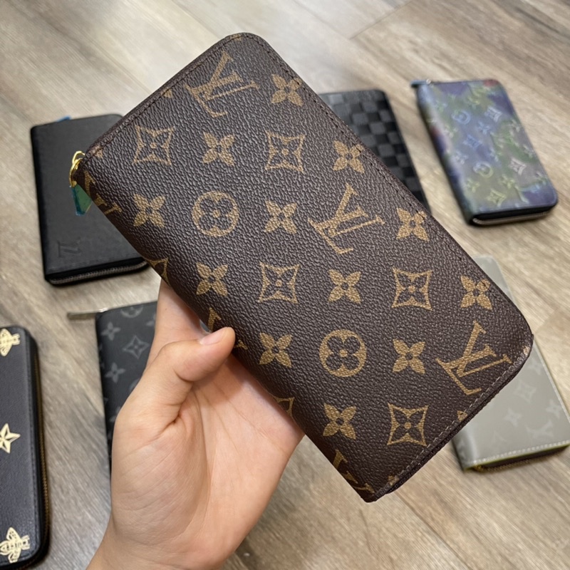 Ví cầm tay da LV khoá đồng nam nữ cực đẹp - Ví khoá nam cực hot