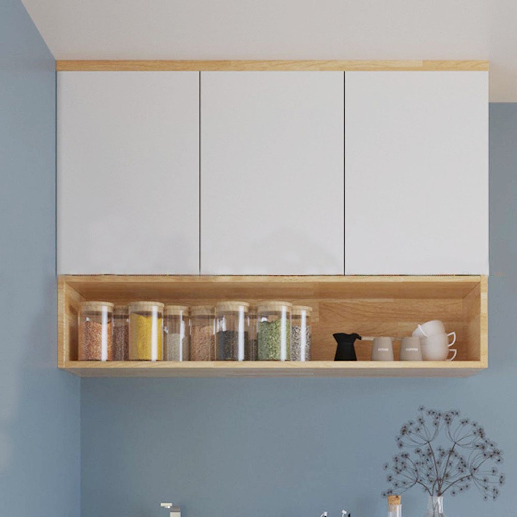 Tủ bếp treo tường 3 cánh thiết kế đơn giản, tiện dụng cho không gian nhà bếp 1m2 (TB-11)
