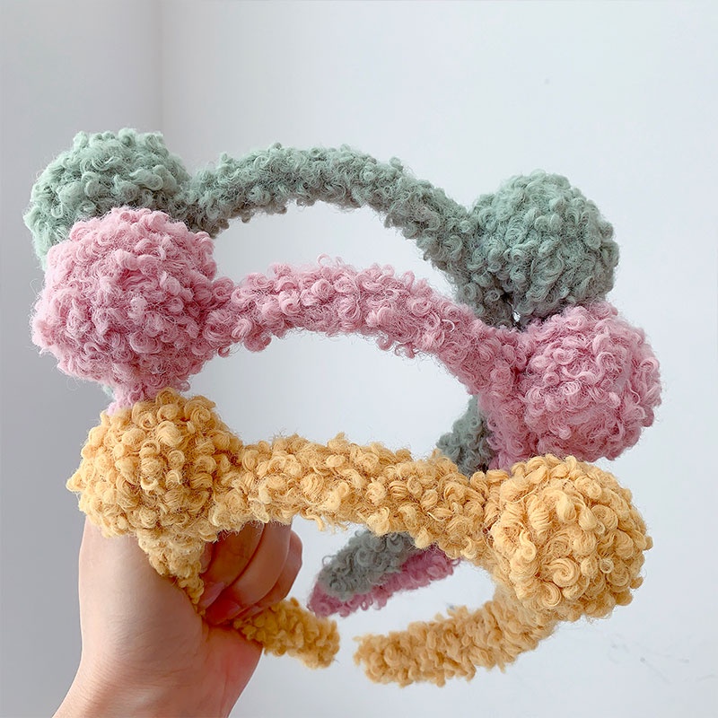 Cài tóc lông nhung Hàn Quốc cho nữ chủ đề hoạt hình