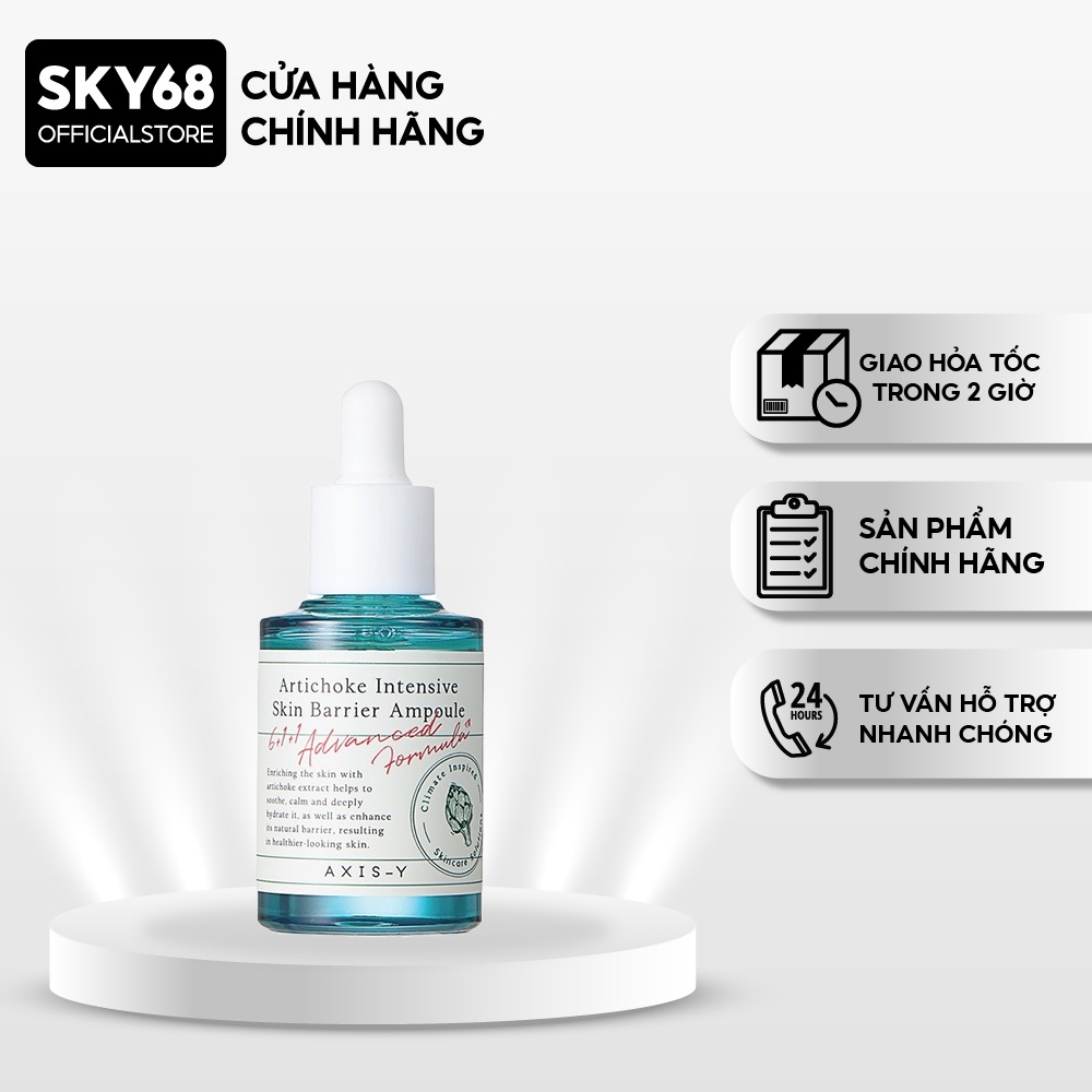 Serum dưỡng ẩm và phục hồi da AXIS-Y Artichoke Intensive Skin Barrier Ampoule 30ml