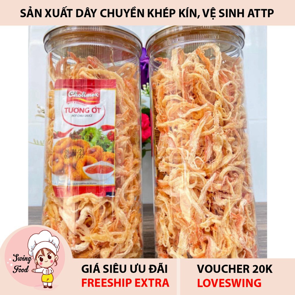 Mực Hấp Nước Dừa Xé Sợi Hũ Lớn 💖 FREESHIP 💖  Mực xé sợi hấp dừa đặc sản chuẩn vị thơm ngon chất lượng thượng hạng | BigBuy360 - bigbuy360.vn