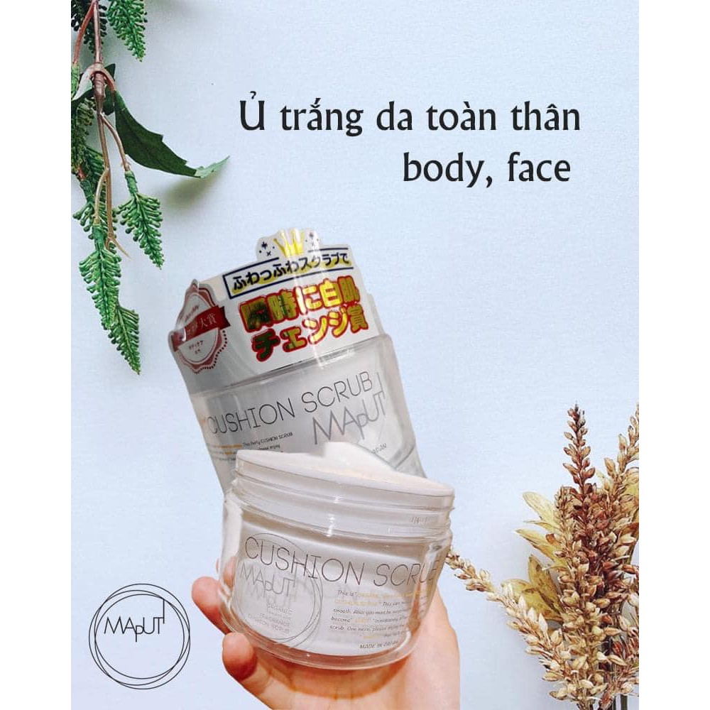 Kem ủ trắng body toàn thân Maputi, tẩy tế bào chết dưỡng trắng da hữu cơ Nhật Bản 150g