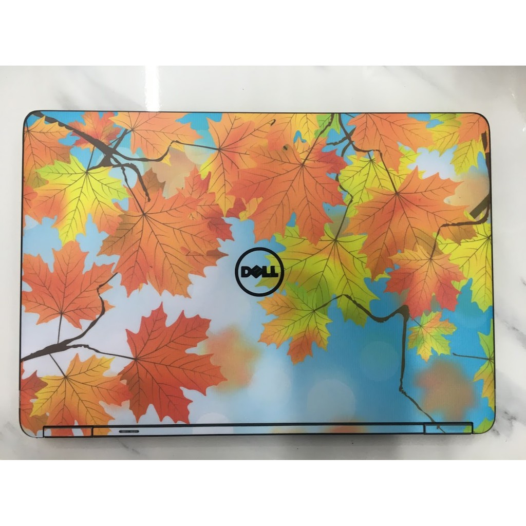 Skin dán Laptop cho Tất cả Dòng máy in theo yêu cầu lá mùa thu - lmt020  [Ảnh thực tế ] ( inbox mã máy cho Shop)