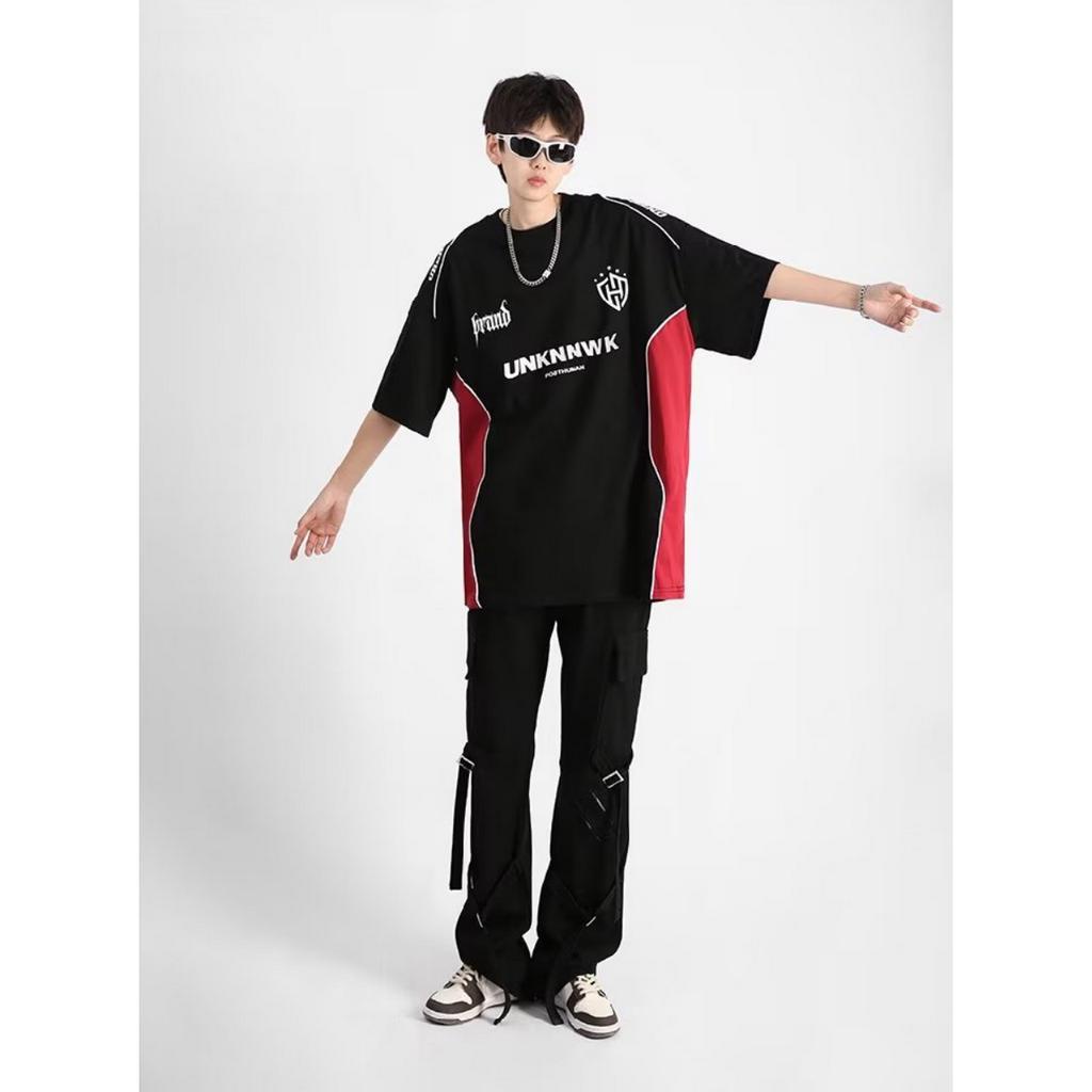 Áo Thun Ngắn Tay In Chữ Thời Trang Nam Tính