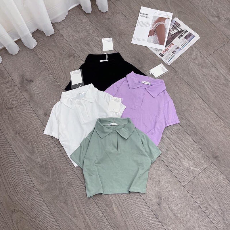 Áo croptop polo siêu đẹp