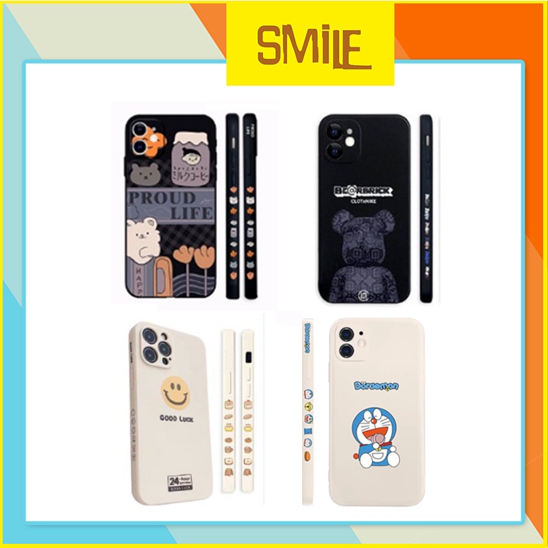 Ốp Lưng Iphone Mickey Cạnh Vuông In Hình Viền 6/6plus/6s/6splus/7/7plus/8/8plus/X/Xsmax/11/12/max/plus/Promax- iVH2 Trắn