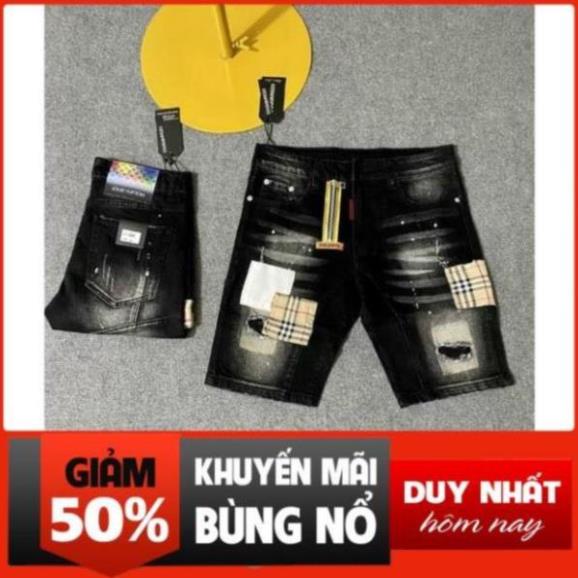 quần jean nam ngố DSQ khóa lệch - quân jen nam ngắn đẹp ! ! Đẹp !