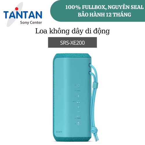 Loa không dây di động Sony SRS-XE200 - Mở rộng âm thanh - Màng loa X-Balanced trong trẻo và mạnh mẽ - IP67 - Pin 16H