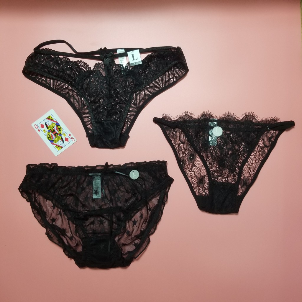 Quần lót ren đen nữ sexy nhiều mẫu NuciFera