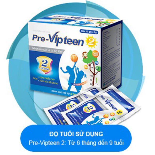 |Pre Vipteen 2 - Giúp trẻ phát triển chiều cao vượt trội, tăng cường sức đề kháng, giảm nguy cơ mắc bệnh