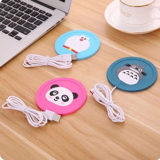 Miếng đế cao su lót ly phim hoạt hình PVC cách nhiệt sửoi ấm trà cà phê văn phòng