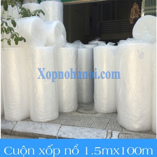 Cuộn xốp khí 1m5 x 100m -màng xốp hơi-xốp nổ-gói hàng-chống sốc bóng khí-xốp chống sốc-xopnohanoi.com