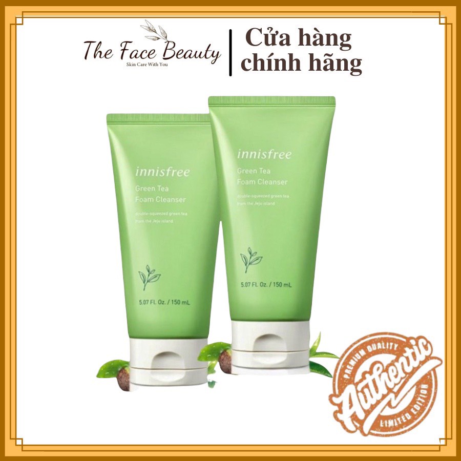 [MẪU MƠI]Sữa Rửa Mặt Trà Xanh Innisfree Green Tea Cleansing Foam ( 150ML)