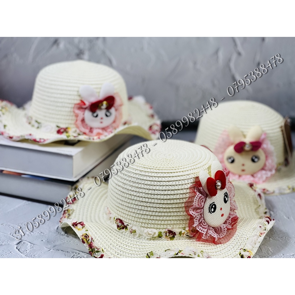 NÓN ĐI BIỂN - NÓN CÓI CHO BÉ - NÓN CÓI VIỀN HOA CHO BÉ 1T ĐẾN 7T THỜI TRANG ĐI BIỂN