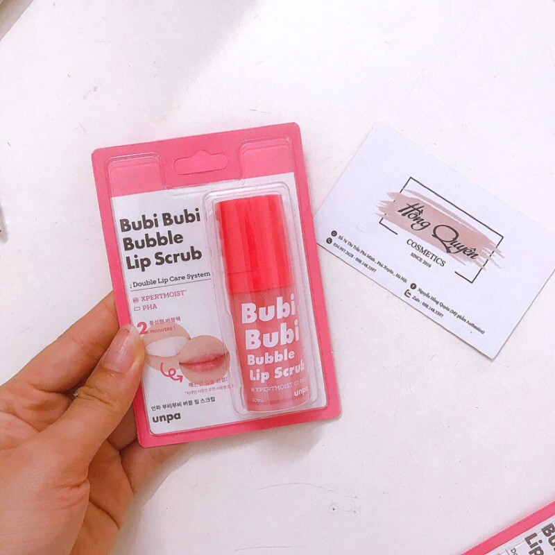 Tẩy da chết môi Bubi Bubi Bubble Lip Scrub