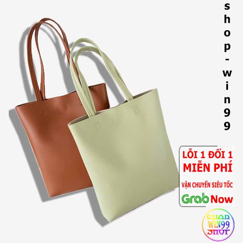 ⚡  MẪU HÓT ⚡ Túi Xách Nữ Tote Da PU Mềm Đẹp Phom Vuông Kèm Dây Đeo Chéo T060 Thời Trang Công Sở Đi Làm Học M01