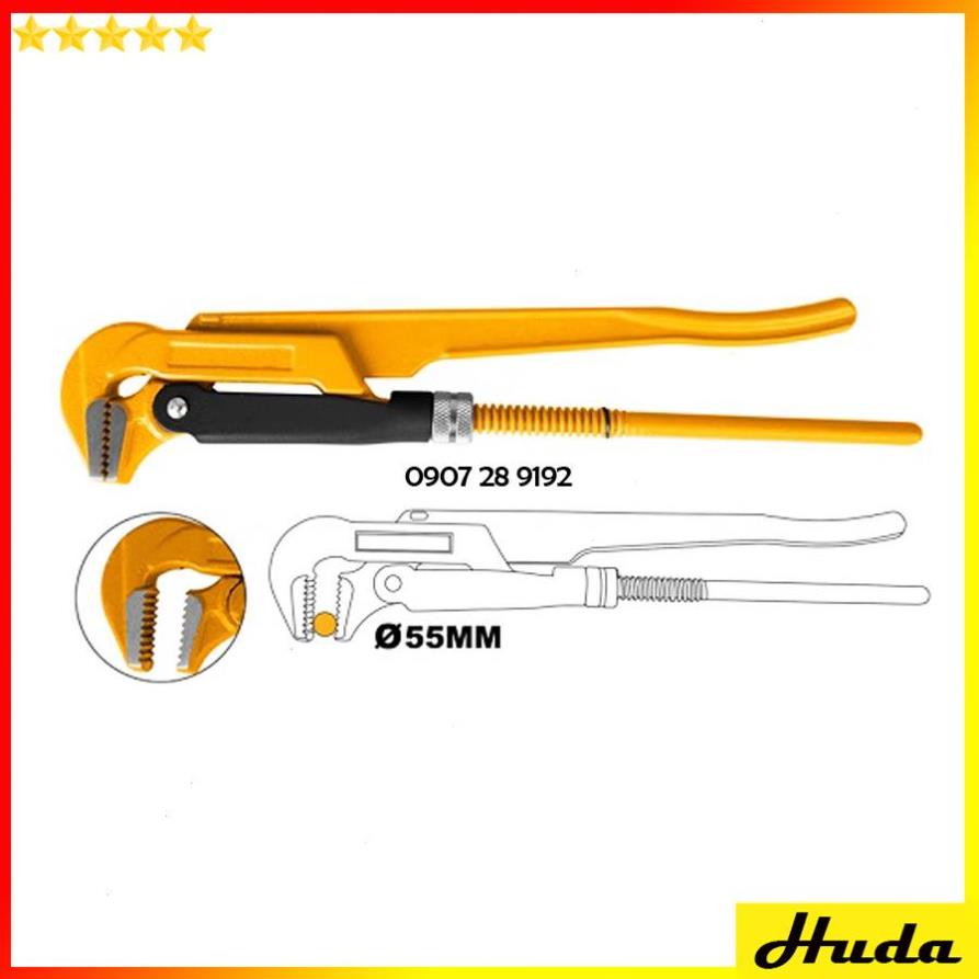 Mỏ lết 45 độ 90 độ đường kính kẹp 0-67mm Total Ingco công nghiệp nặng thép chịu nhiệt bền bỉ cứng cáp 1234