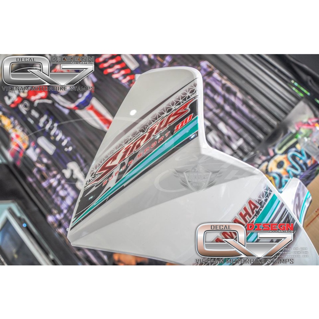 Tem Rời Sirius 110 trắng xanh