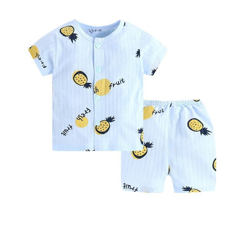 Bộ Quần Áo Bé Trai Bé Gái Cotton Giấy Tay Ngắn Chuột Lắc Store Hàng Quảng Châu Túi Zip 0 Đến 3 Tuổi( Nhiều Mẫu)