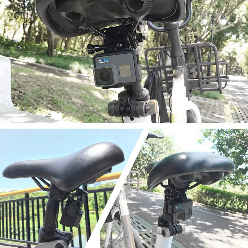 Lammcou Bike Saddle Rail Bike Seat Camera Mount Compatible with GoPro Hero 9 8 7 6 5 Osmo Eken Action Camera Accessories