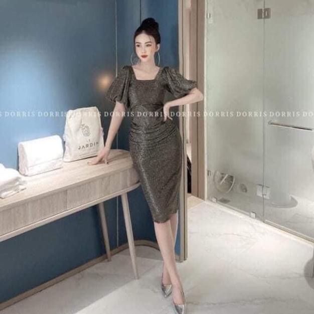 Body ánh nhũ tay bồng