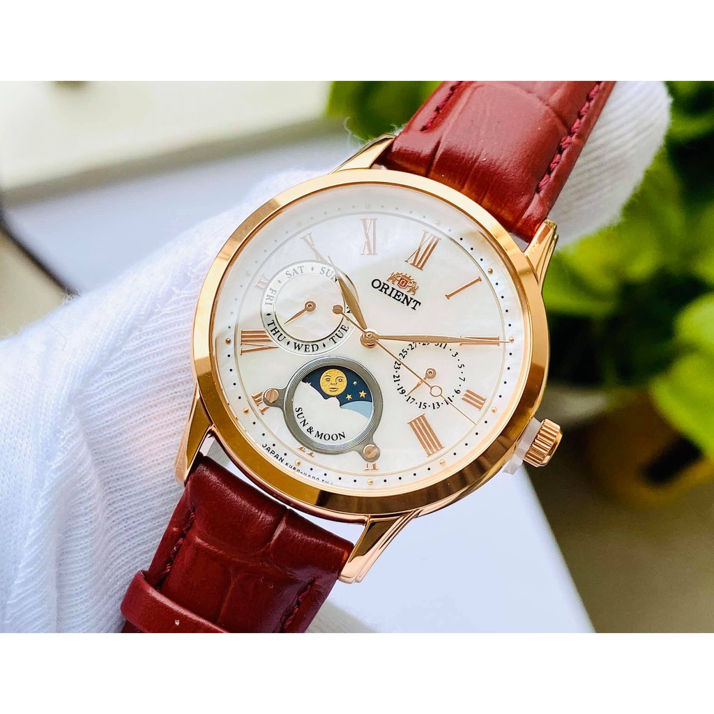 Đồng hồ nữ ORIENT SUN & MOON NỮ  #RA-KA0001A00B đẹp tựa hoa hồng