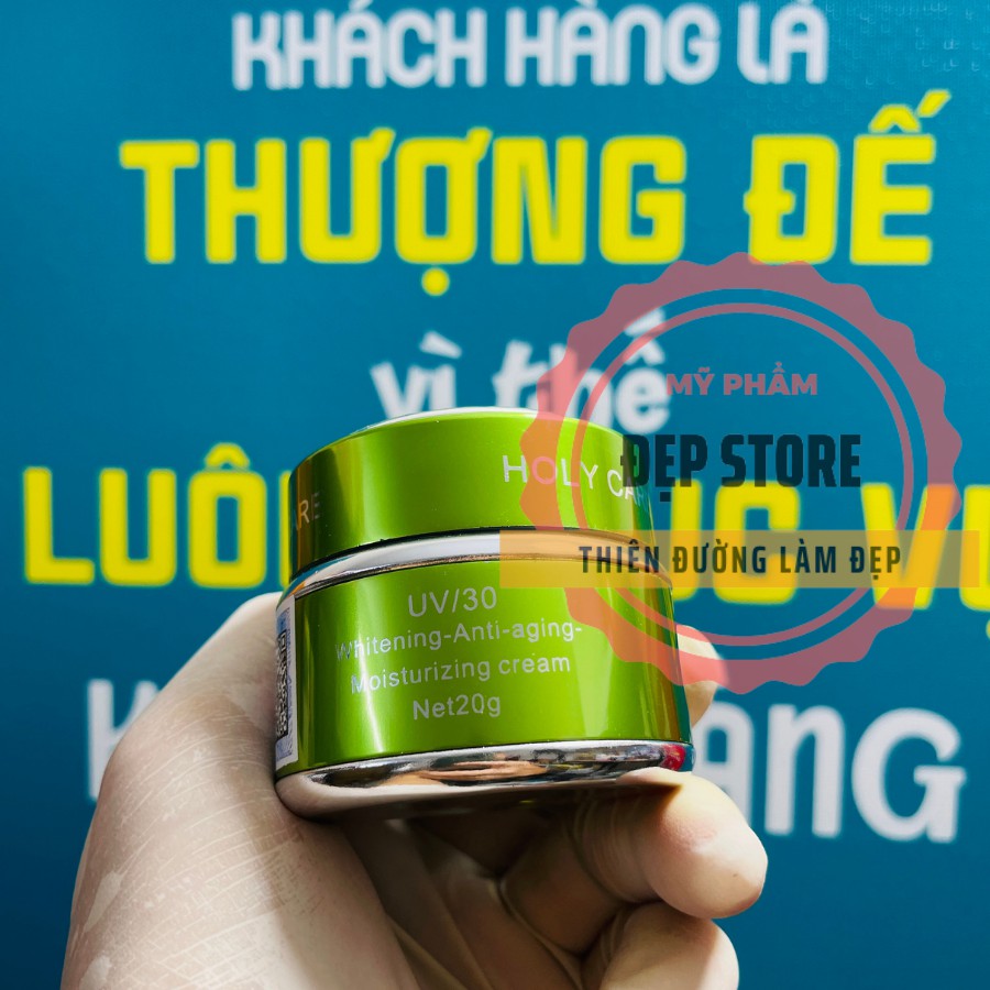 KEM HOLY CARE XANH LÁ - CHỐNG NHĂN - CHỐNG LÃO HOÁ - DƯỠNG TRẮNG 20g