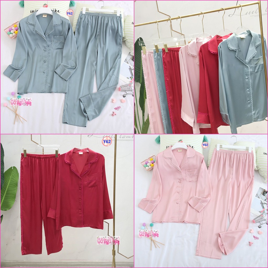 Pijama Lụa Cao Cấp Dài Tay Y62