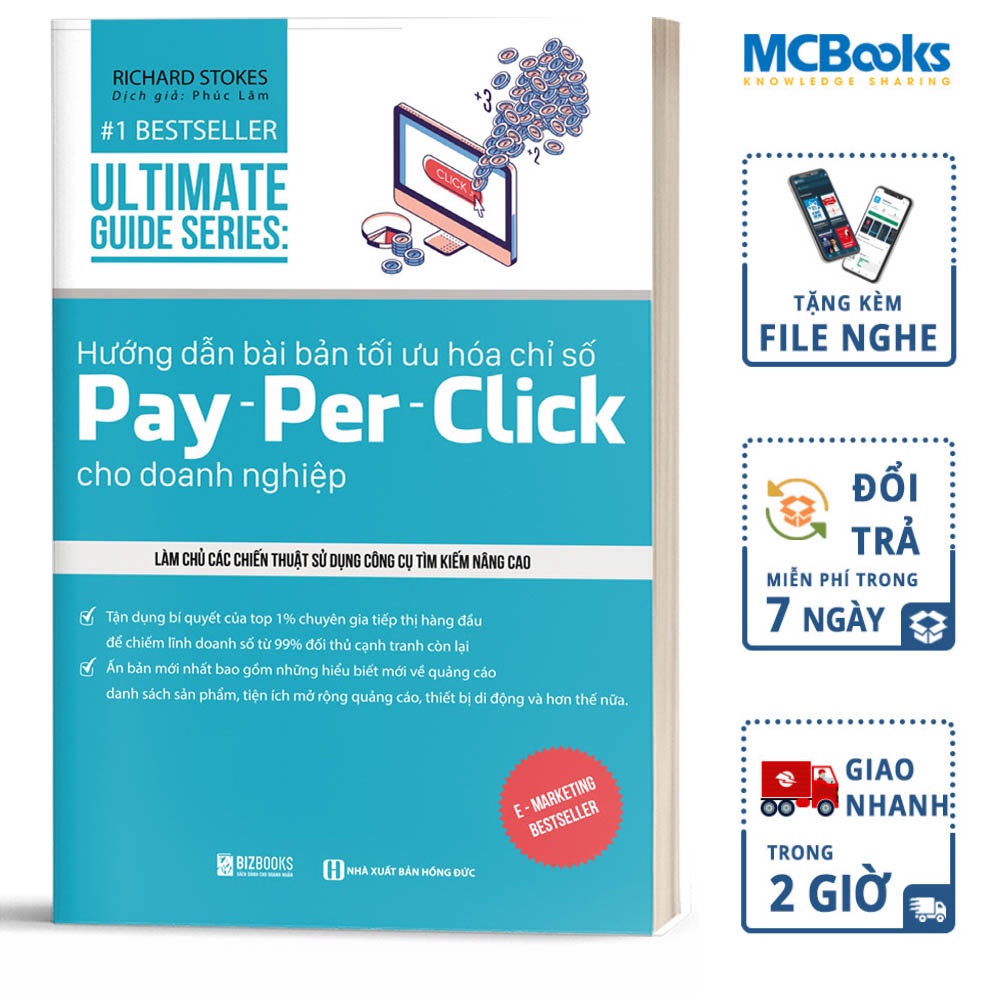 Sách - Hướng Dẫn Bài Bản Tối Ưu Hóa Chỉ Số Pay – Per – Click Cho Doanh Nghiệp - Tặng Kèm Audio
