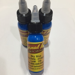 Mực tập xăm Mầu xanh Sky Blue